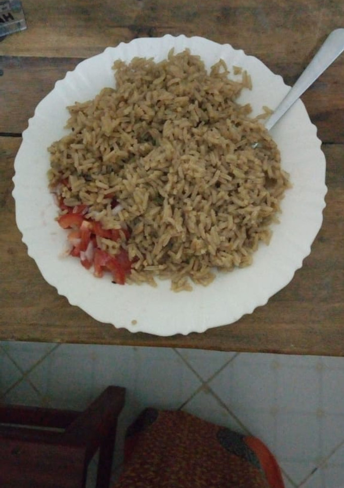 A picture of Simple pilau plain#4weekschallenge#.