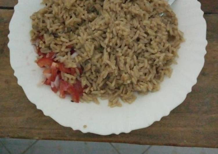 How to Make Favorite Simple pilau plain#4weekschallenge#