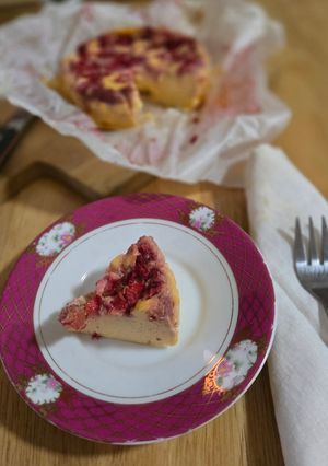 Foto resep Strawberry yoghurt cheese cake #nosugar