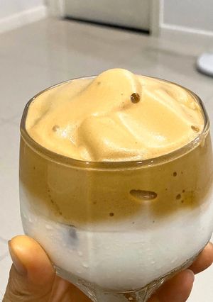 Hình của món Sữa tươi cà phê bọt biển.