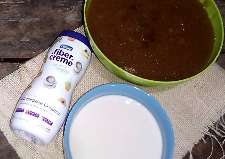 Cara Buat Bubur Singkong Gula Aren Kuah Fiber Creme Untuk Pemula