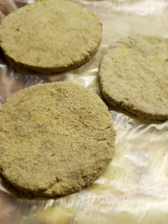 Una foto de Hamburguesas de lentejas y avena. #EscuelaMIFF