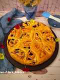 🌹Torta alle rose con crema al latte e mirtilli freschi 🫐