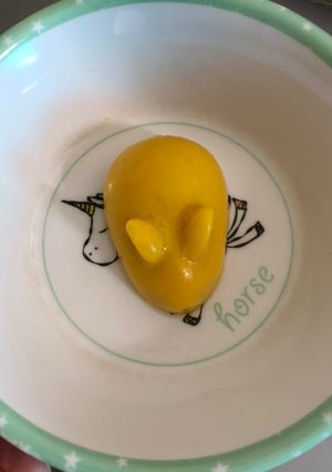 Hình của món Ăn dặm: Pudding bí đỏ.