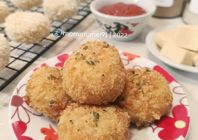 Cara bikin Potato Cheese Croquette Cara bikin Potato Cheese Croquette