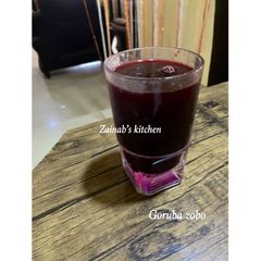 A picture of Doum palm (Goruba) zobo🍷.