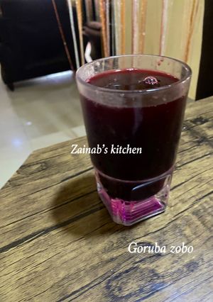 A picture of Doum palm (Goruba) zobo🍷.