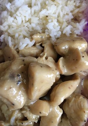 Mézes, mustáros csirkemell recept fotója