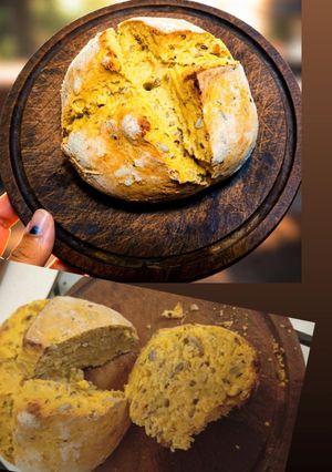 Una foto de Pan de calabaza y semillas