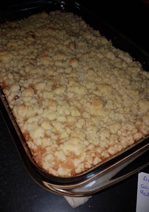 Una foto de Crumble de manzana y canela