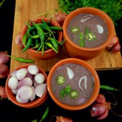 A picture of Black rice porridge.