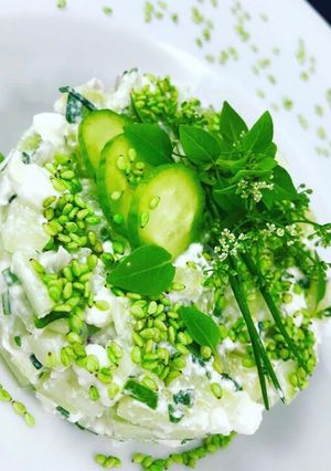 Une photo de Tartare de concombre