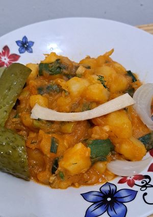 O poză a rețetei Tocăniță de cartofi- un deliciu gatantat!.
