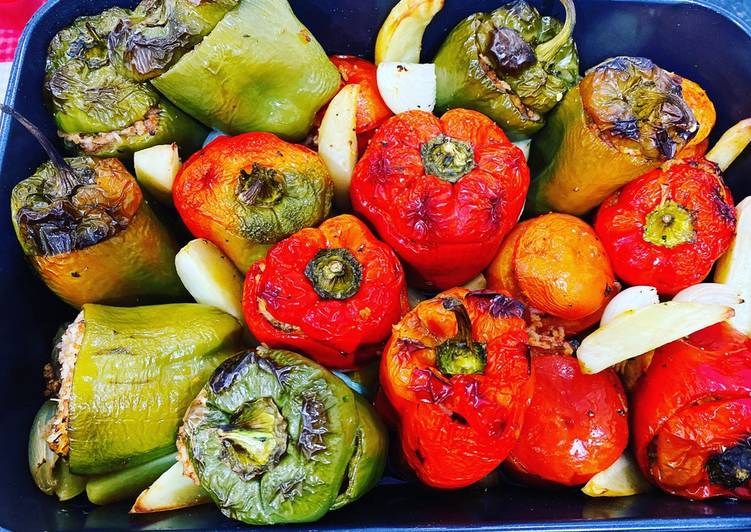 Easiest Way to Prepare Perfect Stuffed capsicums | The Best Food|Simple Recipes for Busy Familie