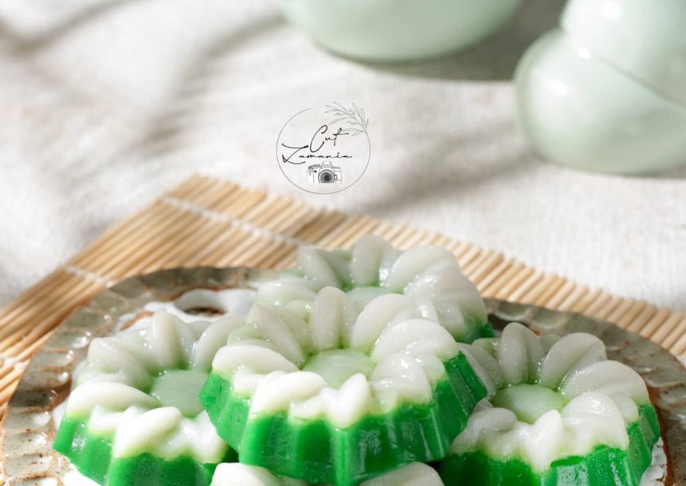 Kue talam pandan
