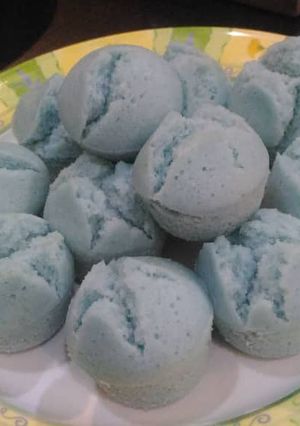 Gambar Apam nasi...bunga telang