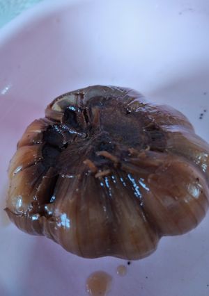 عکسی از دستور سیر ترشی🧄🧄🧄