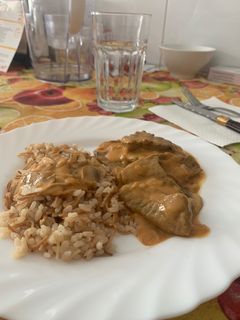 Una foto de Strogonoff de ternera