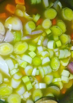 Una foto de Garbanzos con verduras