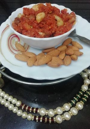 A picture of Instant Carrot Halwa.