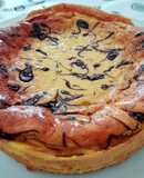 Tarta de queso gallega con yogurt de licor café