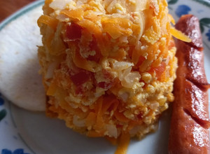 Una foto de Huevos pericos con zanahoria
