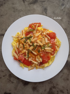 Foto resep Tumis Tomat Jamur & Telur