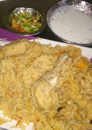 A picture of #chicken pulao.