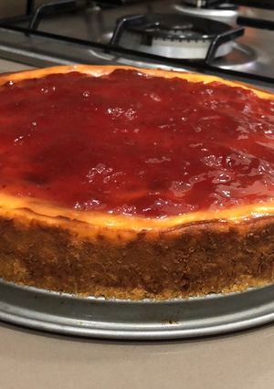 Una foto de Cheesecake delicioso 🍰🍓🧀