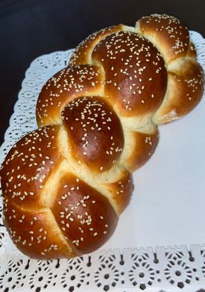 Una foto de Pan jalá