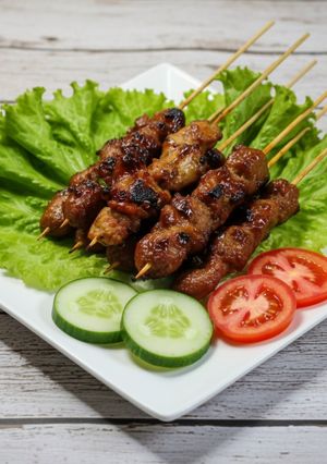 Foto resep Sate Ayam bumbu Daun Jeruk