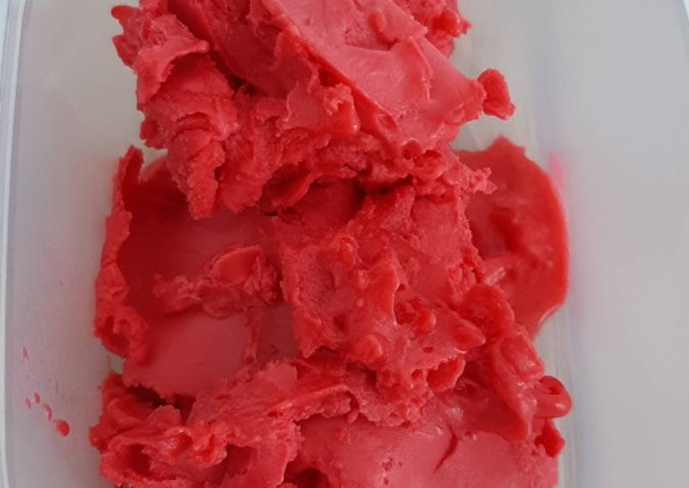 Sorbet à la groseille (du jardin)