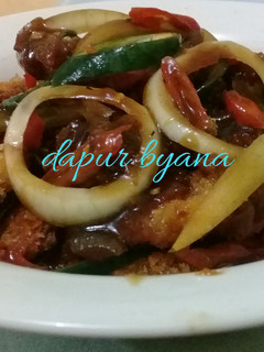 Foto resep Tahu tempe crispy saos teriyaki manis pedas kreasi dapur byana😊