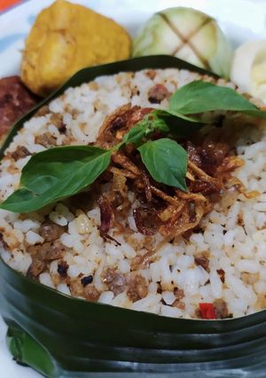 Foto resep Nasi tutug oncom #weekendchallange #dirumahaja