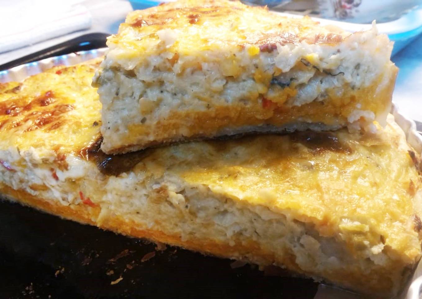 Tarta de pescado y calabaza