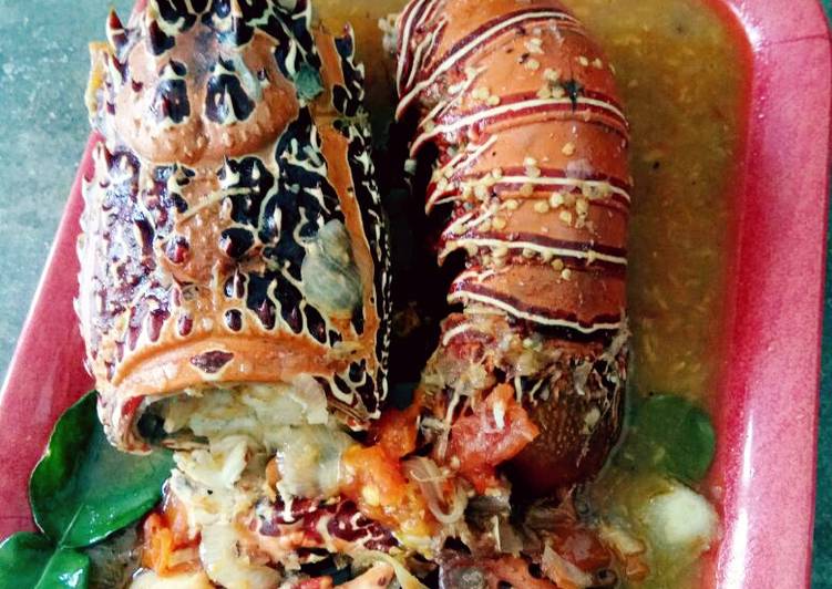 Cara mudah Menyiapkan Lobster masak asam manis yang Lezat