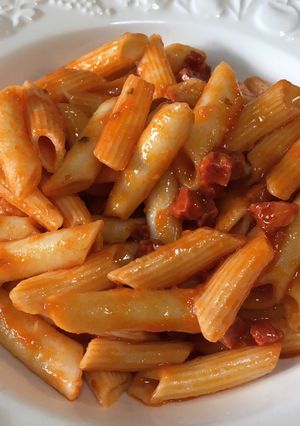 Una foto de 139. Macarrones con chorizo