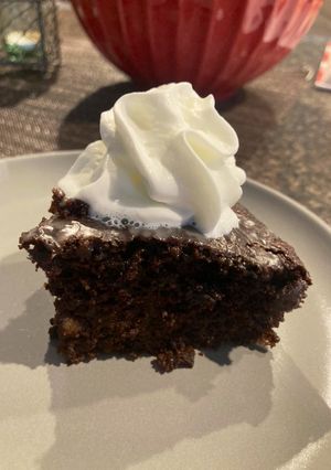 A picture of Chocolate Zucchini Cake 🍫🥒.