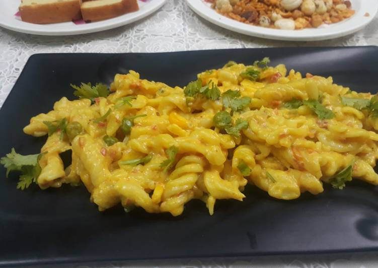 Step-by-Step Guide to Make Quick Veg korma pasta