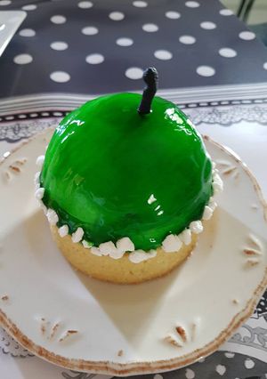 Une photo de Entremet pomme
