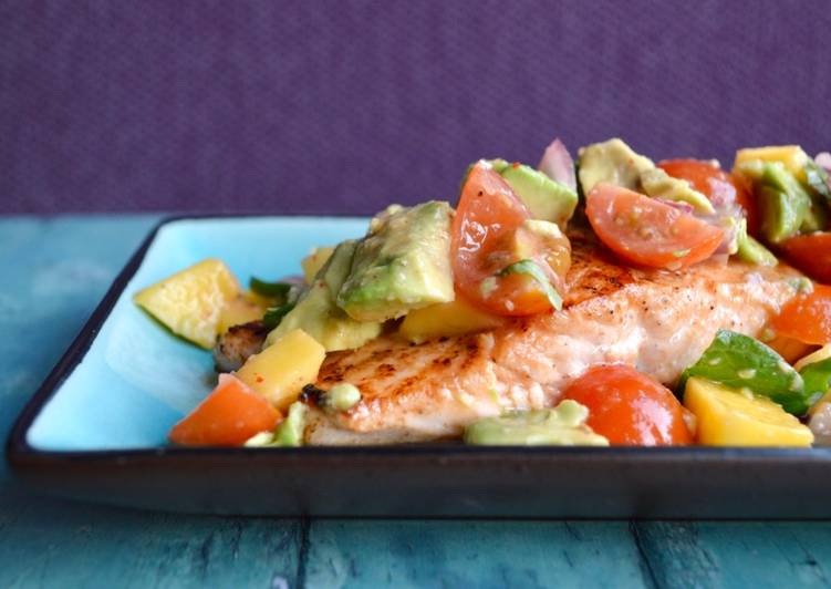 Simple Way to Prepare Any-night-of-the-week Avocado Salsa Salmon