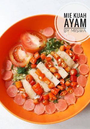 Foto resep Mie kuah ayam pedas