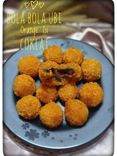 Foto resep Bola Bola Ubi Orange Isi Coklat
