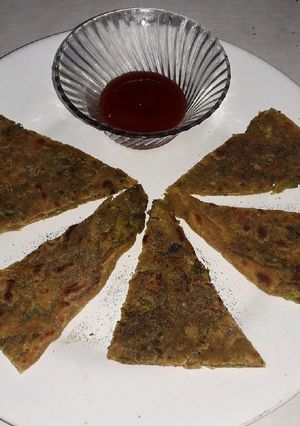 A picture of Cauliflower Stuffed Flat Bread|ਗੋਭੀ ਭਰਿਆ ਪਰਾਠਾ|Punjabi Cuisines.