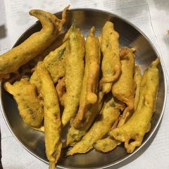 Mirchi bhajiya A picture of Mirchi bhajiya.