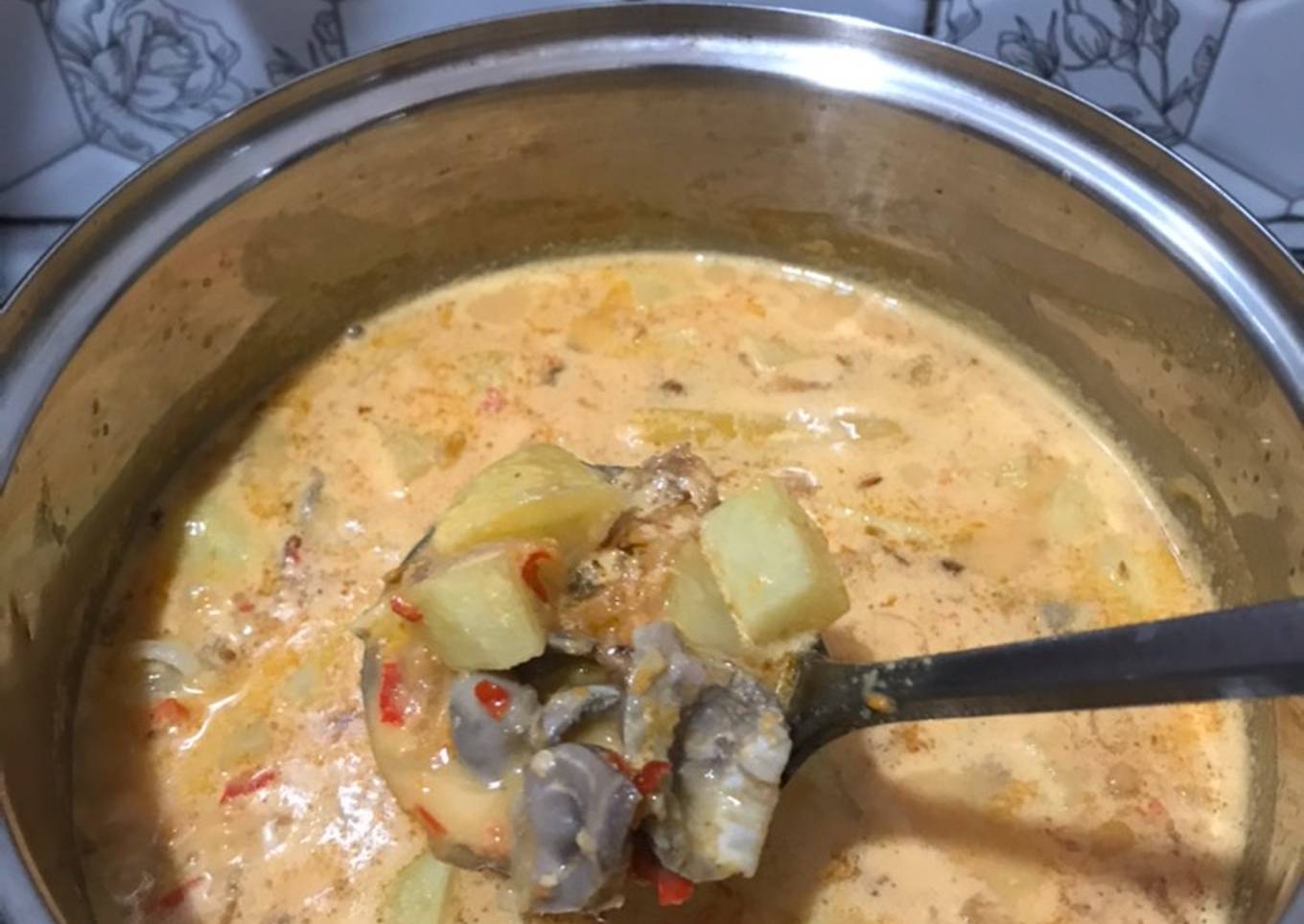 67. Sambel Goreng Kentang Ampela (Berkuah)