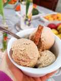 Helado casero de café