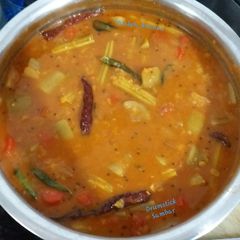 A picture of Drumstick Sambar.