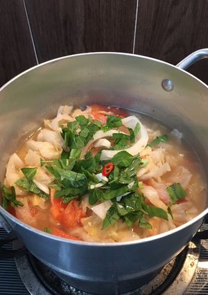 Hình của món Canh chua bắp cải.