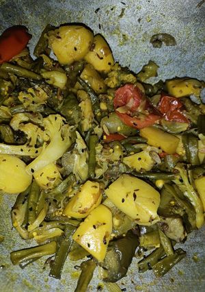 A picture of Mix Vegetable Sabji.